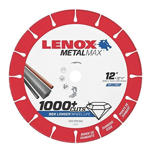 Herramientas Lenox 1972927 Metalmax Borde De Diamante Corte 0