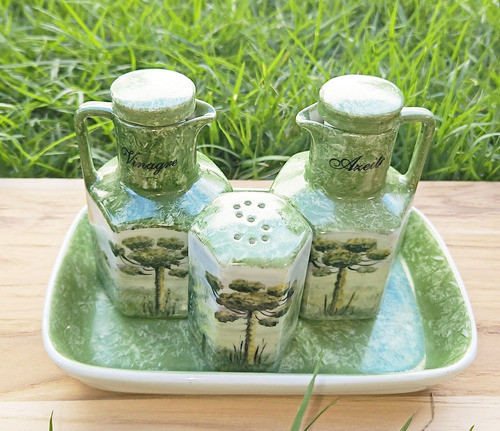 Galheteiro Porcelana Pintado A Mão Antigo Relíquia #elkattel 1