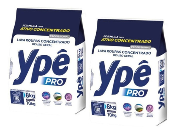 2 Pc Sabão Pó Lava Roupas Ypê Ativo Concentrado Profissional 0