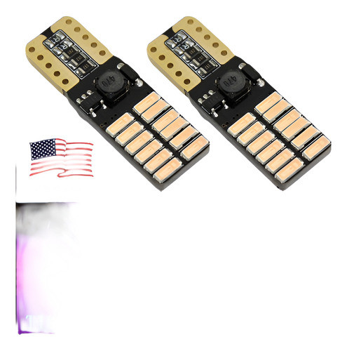 2 X Error Púrpura Rosado Libre Ceja Párpado Luz Led 24smd Bo 0