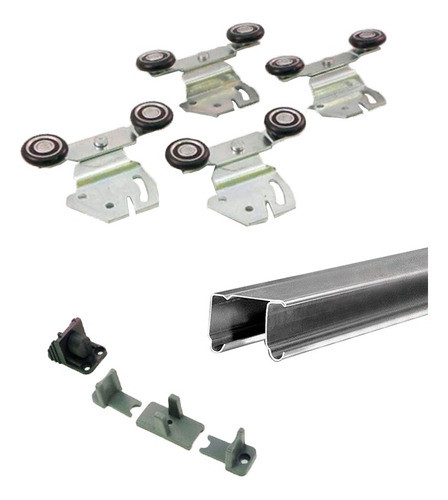 Kit Herrajes Placard 2 Puertas | Ducasse Ducloset Doble 6mt 0