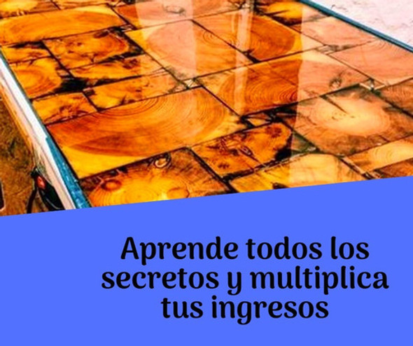 Curso De Mesas De Resina Epoxi 100% Online. Único Con Certif 1