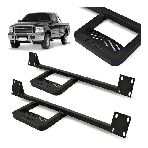 Estribo Extreme Axk Tipo Bully F250 Cabine Simples 2001 2002 0