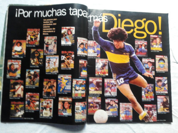 El Gráfico N° 4047 Año 1997 Maradona Boca Tapas Grafico 1