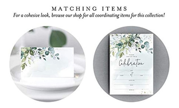 Bliss Collections Tarjetas Verdes De Acuarela Para Bodas O F 1