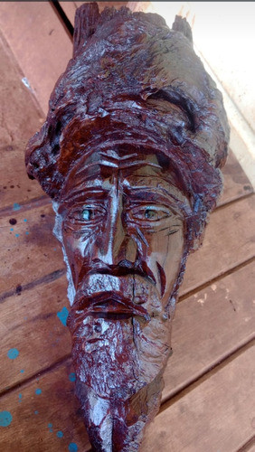 Artesanía En Madera Dura Cristo Jesus Antugua 1