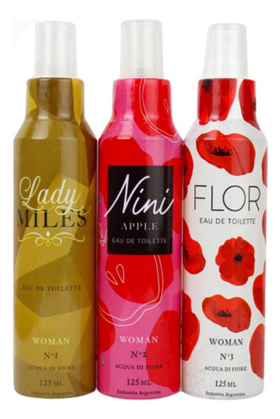 Perfume Acqua Di Fiore Set X6 125ml Eau De Toilette Mujer 1
