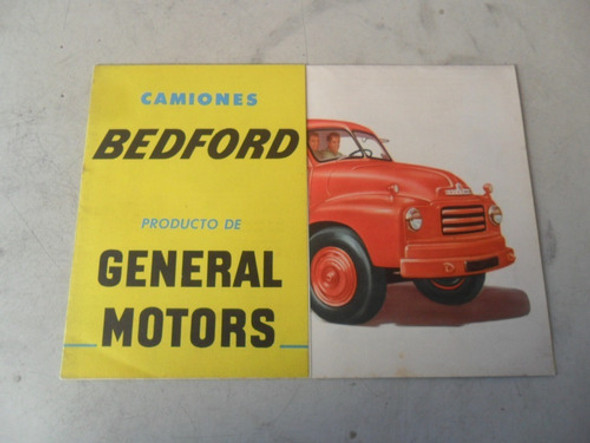 Folleto Publicitario Camion Bedford Gm Antiguo Colectivo 0