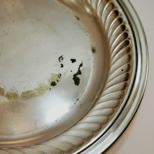 Bandeja Fuente Usada Para Reciclar Diam 30 Cm De Metal. Simo 0