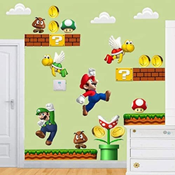 Calcomanías De Pared Super Mario Vinilo Pegatinas Decoración 0