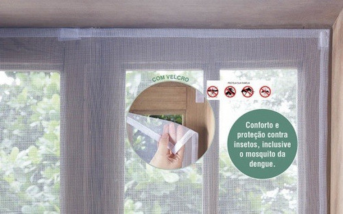 Tela Para Janela Com Velcro Em Toda Extensão 1