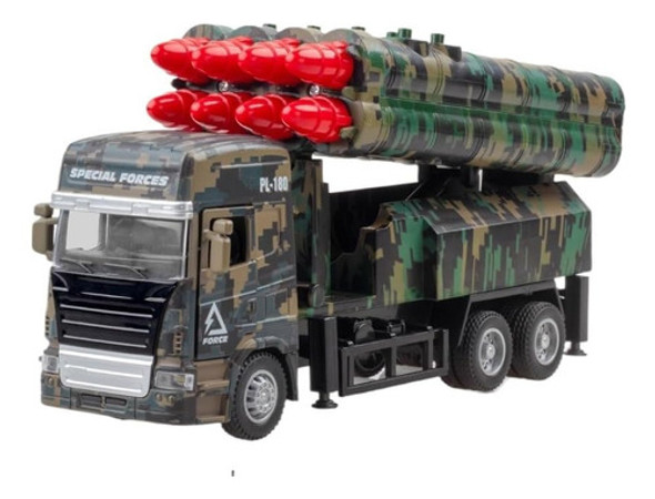 Vehículo De Juguete Militar, Lanzacohetes De 8 Misiles 0