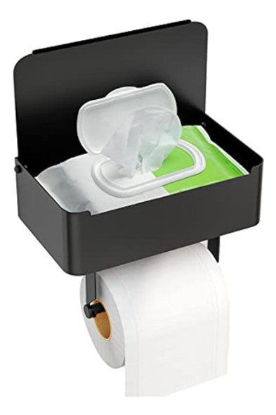 Juyson Soporte De Papel Higiénico Con Estante, 0