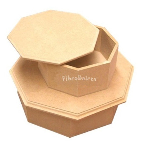 Caja Fibrofacil Octogonal 20 X 20 X 7 Cm 0