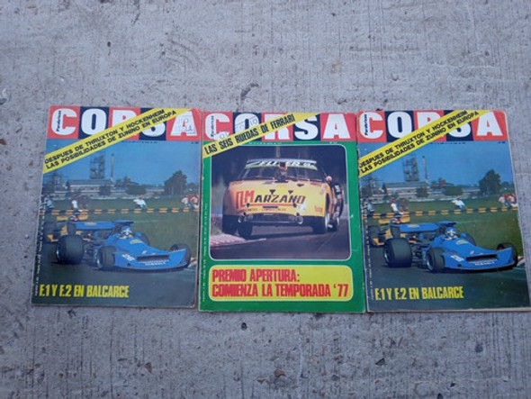 Lote De 3 Revistas Corsa Año 1977 0 Lote De 3 Revistas Corsa Año 1977 0