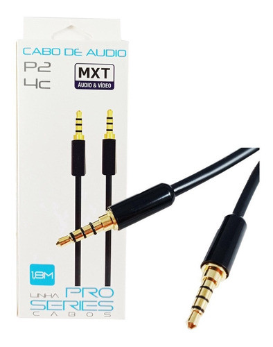 Cabo De Áudio Auxiliar P3 X P3 Stereo Carro Som Fone 0