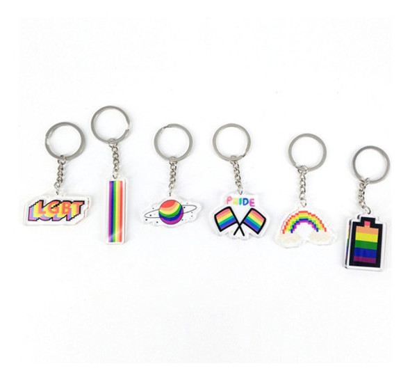Llaveros Especial Orgullo Lgbt Pack X12 Unidades. 0