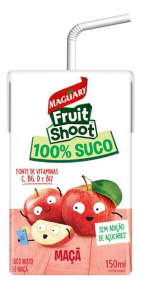 Suco Fruit Shoot Maguary Maça Zero Açúcar 150ml - Kit Com 18 1