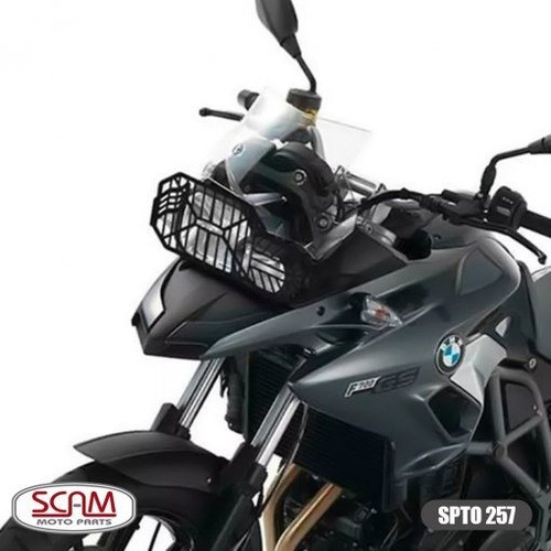 Protector Farol Acero Carbono Bmw F800 Gs Scam Mk Motos 0