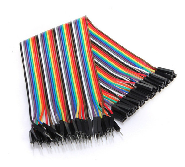 Pack 40 Cables Macho Hembra 30cm Dupont Arduino Protoboard 1