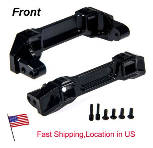 Aleación Negra Cnc Metal Parachoques Delantero Monta Para Tr 1