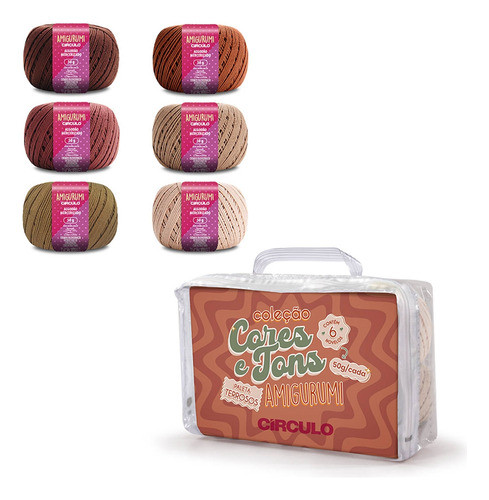 Kit Fios Amigurumi Círculo - Cores E Tons - Terrosos 0
