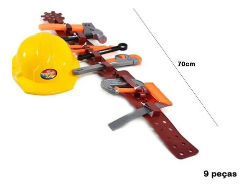 Cinto Ferramenta De Brinquedo Engenheiro Unitoys 6893 0