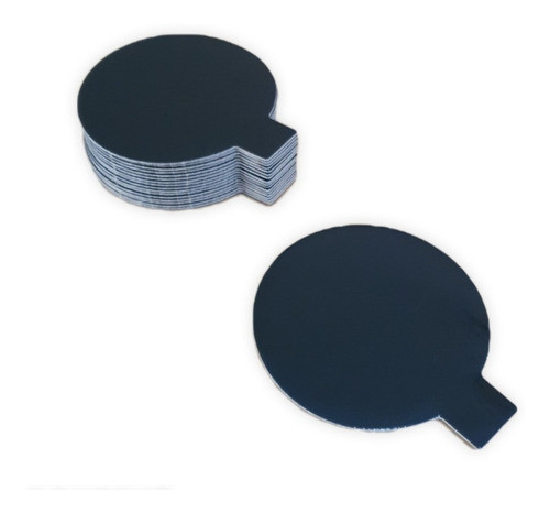 Disco Base Torta Negro 12cm C/pestaña X 40u. 0