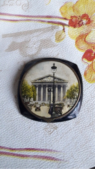 Polvera Antigua París Baquelita 1