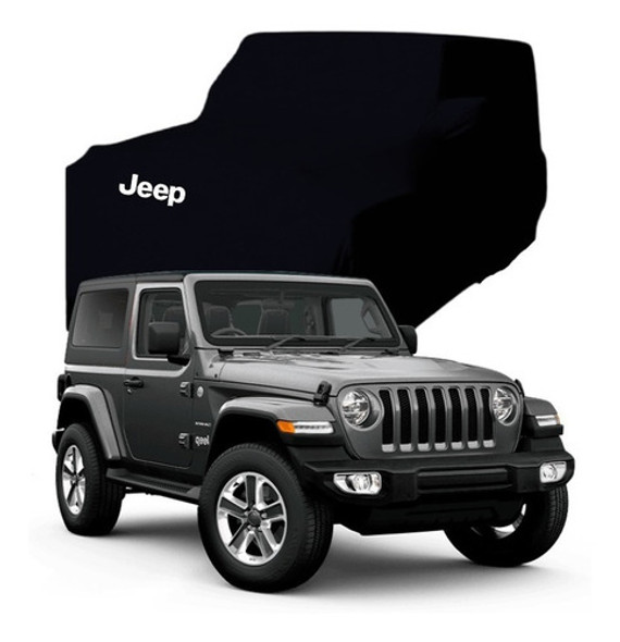 Capa Automotiva Jeep Wrangler Tecido Helanca Cor Preta 0