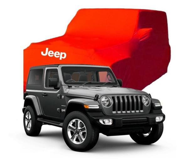 Capa Automotiva Jeep Wrangler Tecido Helanca Cor Preta 1