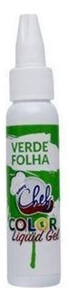 Corante Color Liquid Gel Verde Folha  25g  Iceberg 0 Corante Color Liquid Gel Verde Folha  25g  Iceberg 0
