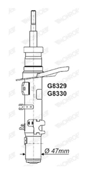 Amortiguador Peugeot 301/citroen C-elysee Delantero Derecho 1