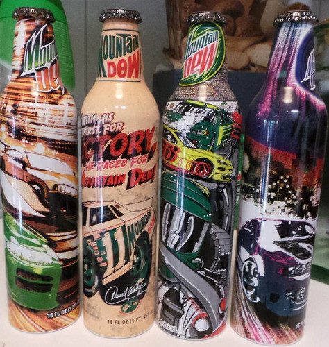 Botellas Mountain Dew  Nascar De Usa 0