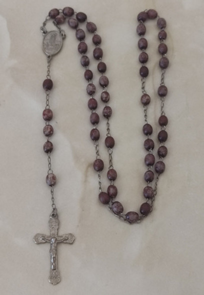 Rosario Con Imagen Del Sagrado Corazón Con Crucifijo 0