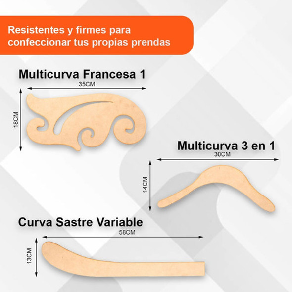 Juego 9 Reglas Francesas Modista Costura Y Sastrería Textil 1 Juego 9 Reglas Francesas Modista Costura Y Sastrería Textil 1