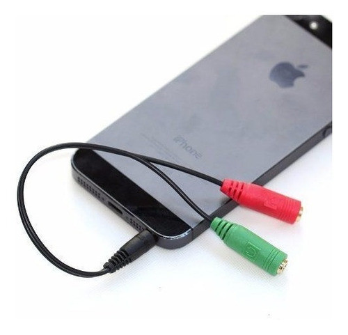 Adaptador Audio 3,5mm Pc Celular Ps4 A Micrófono Y Auricular 0