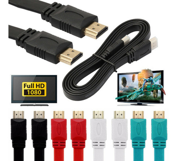 Cable Hdmi Chato 1.4v Full Hd 1080p - 1.5 Mtrs - Otec 1