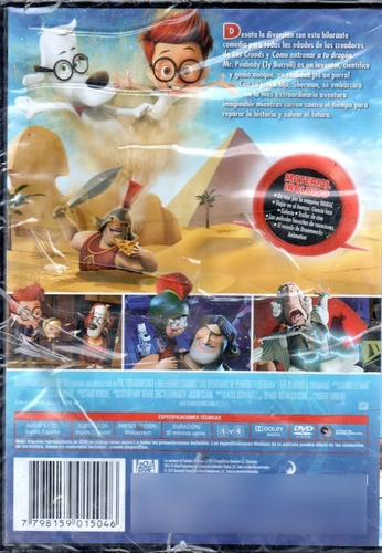 Las Aventuras De Peabody Y Sherman Dvd Nuevo Original 1