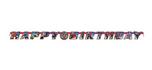 Bandera De Cumpleanos De 65 Pies De Vengadores 0