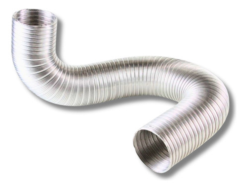Caño Corrugado Aluminio Flexible 5 Pulgadas - Largo 100 Cm 0