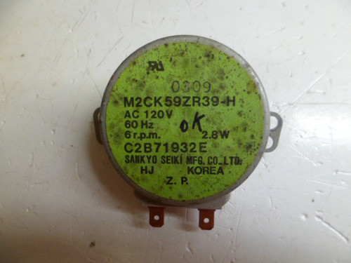 Motor Prato M2ck59zr39-h 120v 6 Rpm Compativel P Micro-ondas 1