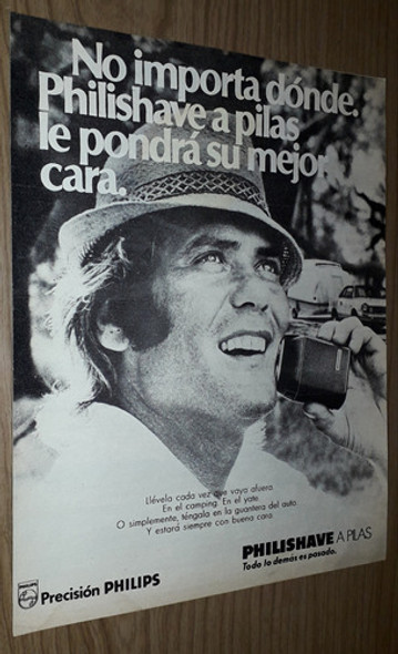 P362 Clipping Publicidad Afeitadora Philishave Año 1973 0 P362 Clipping Publicidad Afeitadora Philishave Año 1973 0