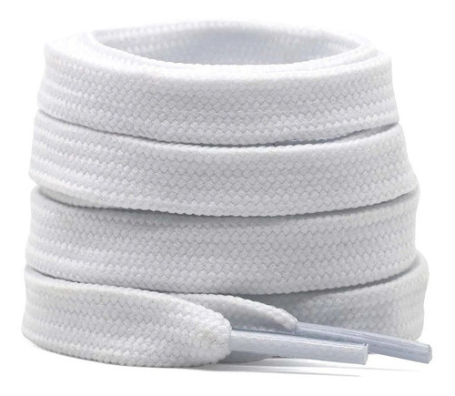 Kit 2 Par Cadarço Flat Para Tenis Air Force 1 Branco - 120cm 0