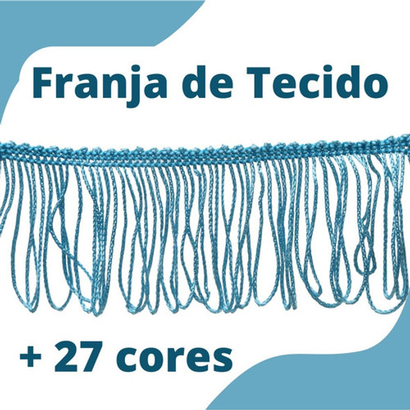 Franja De Tecido Azul Céu - 5cm Rolo C/10 Metros - Nybc 0