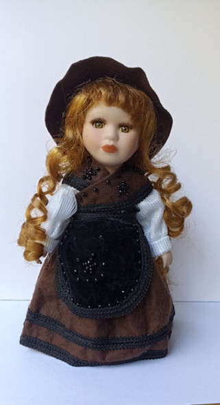 Hermosa Muñeca Réplica De Antigua Cara De Porcelana 0