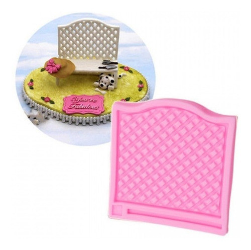 Molde De Silicone Textura Linho Para Decorar 0