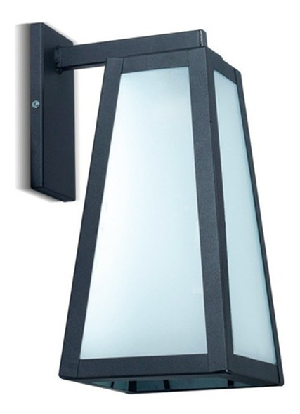 Farol Lampara Aplique Pared Exterior Negro Antiguo Jardin Fw 0