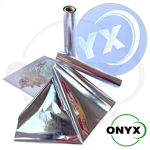 Foil Hot Stamping Digital Onyx Rollo 50m X 25cm Plateado 0