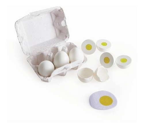 Juego Pack 6 Huevos Madera Y Velcro Hp3156 Impobarato 0